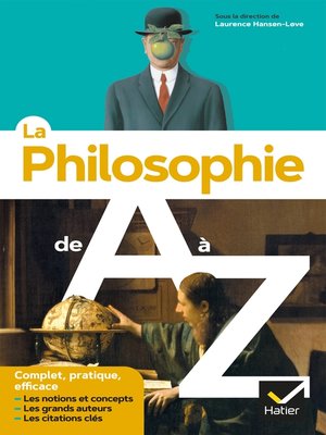 cover image of La philosophie de a à Z (nouvelle édition)